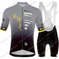 Pikkukuva 1 / 5: 2023 Pyöräilypaita Saris Rouvy Sauerland Team Set Miesten Pyöräilyvaatteet Maantiepyöräilypaita Puku Kesä Polkupyörä Bib Shortsit MTB Wear 1 4XL