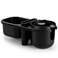 Miniatyrbilde 1 av 5: 3 i 1 Barnevognbrett Barnevogn Koppholder Snacksbrett, Sklisikkert Grepsklips Barnevognbrett for Uppababy Barnevogner, Universal, Svart