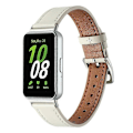 Miniatyrbillede 2 af 4: Kompatibel med Samsung Galaxy Fit3 Ægte Læder Urrem Udskiftning Beige