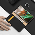 Miniatyrbild 2 av 5: DUX DUCIS Wish Series Kompatibel med Samsung Galaxy Note 10 / Note 10 5G Plånboksfodral Äkta Läder Black