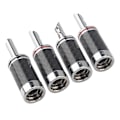 Miniatyrbilde 3 av 4: 8 stk Bananplugger Hi-end Hifi Diy Karbonfiber Kobberbelagt Rhodium Elektrisk Audio Jack Banan C (haoyi