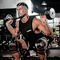 Miniatyrbild 5 av 5: Justerbart knästöd 3D Kompression Gym Knäskydd Ärm, svart Xl