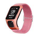 Miniatyrbillede 1 af 3: Kompatibel med TomTom Runner 2/Runner 3/Spark/Adventurer Elastisk Vævet Smart Watch Rem Justerbar Håndledsrem Pink
