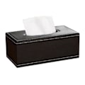 Miniatyrbild 2 av 4: PU Läder Ansiktsservettboxhållare Standardstorlek Servettboxskydd