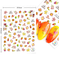 Miniatyrbilde 5 av 5: Høst Negleklistremerker For Neglekunst Lønneblad Negleklistremerker Dekaler Thanksgiving Neglekunstutstyr 9 stk Lønneblader Gresskar Solsikke Høst Neglekunst D