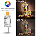 Miniatyrbild 5 av 5: G4 LED-lampor, 2W COB LED-lampor, Ersätter halogenlampor, inget flimmer, ej dimbara