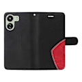 Pikkukuva 5 / 5: KT Leather Series-1 Yhteensopiva Xiaomi Redmi 13C / Poco C65 4G -puhelimen kanssa, nahkajäljitelmä, pudotussuoja Black