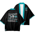 Miniatyrbild 4 av 5: Ny trend Nya kostymer Japanska Miku Cosplay Kostymer Prinsessan Miku Dam/män Kofta Ytterkläder Topp Haori Coat Yukata S C