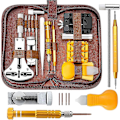 Miniatyrbild 1 av 5: 149 Delars Professionell Klockreparationssats, Professionell Fjäderstångsverktygssats, Verktygssats för Länkstift för Klockarmband med Bärväska