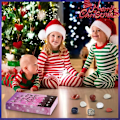 Miniatyrbild 3 av 5: 1uppsättning julmalm adventskalender 24 dagars semesternedräkning adventskalendrar Presentförpackning med kristallstenar Ädelstenar Sten julklapp style 3