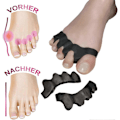 Miniatyrbillede 2 af 5: 4x Silikon Tåspreder Hallux Valgus Hammertå Pude Premium Krøllede Tæer