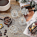 Miniatyrbillede 2 af 5: Kaffeperkolator Kande Udskiftning 4 Stykker Glas Perkolator Top Udskiftning Glas Kaffe Perkolator Dele Transparent Kaffekande Glas Top, 1.37 Tommer