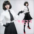 Miniatyrbild 4 av 5: Huanhuan Anime Cosplay Kostym för Bungou Bungo Herrelösa hundar Akiko Yosano Wig M