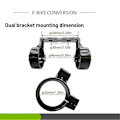 Miniatyrbillede 3 af 5: Display Holder Beslag Elektrisk Cykel System Display Beslag Til Ebike Kt Lcd 3 Lcd3u Lcd8h Lcd8h (haoyi
