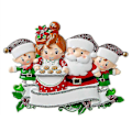 Miniatyrbild 4 av 5: Julgransprydnader familj julgransdekoration julkula julgransprydnad no3614-ZZY