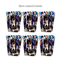 Pikkukuva 1 / 5: Elokuva Keskiviikko Addamsin syntymäpäiväjuhlien koristelu Banneri Ilmapallo Astiasto Juhlatapahtumatarvikkeet Kodinsisustuskupit tausta 6pcs popcorn boxes