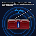 Miniatyrbillede 2 af 5: Solar Bluetooth lydlys udendørs lommelygte Bluetooth 5.1 radio multifunktions kort højttaler FM radio bærbar højttaler