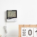 Miniatyrbillede 3 af 5: Alarm Termometer Letvægts Multifunktionel Let at Bruge Digital Alarm Termometer til Gaver