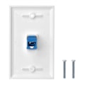 Miniatyrbilde 4 av 5: 5 Pakker Cat6 Ethernet Veggkontakt 1 Port RJ45 Nettverk Hunn til Hunn Veggkoblingskontakt