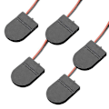 Miniatyrbilde 1 av 5: 5 stk. CR2032 Knappcelle Batterioppbevaringsboks Myntcelleorganisator Med På/Av-bryter