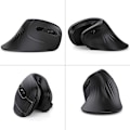 Miniatyrbilde 3 av 5: Bluetooth Ergonomisk Mus, 2.4G Stille Vertikal Trådløs Mus, Dobbel Modus Ergo Optisk Mus med Justerbar DPI 1000/1600/2400, for Laptop, Desktop, P