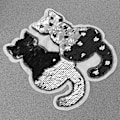 Miniatyrbillede 3 af 5: Ultnice Kat Vendbar Farveskiftende Paljetter Syning i Patches (Sort)