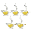 Miniatyrbillede 1 af 3: 5 stk. Citronpresser Clip Akryl Manuel Citronskivepresser Praktisk Transparent Frugtpresser Til Hjemmet