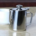 Miniatyrbillede 4 af 4: Rustfri Stål Kaffekande Craft Latte Mælkeskumningskande med Låg 350ml