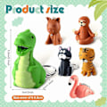 Miniatyrbillede 2 af 5: 6 Stk. Sygeplejerske Lommelygte Pædiatrisk Sygeplejerske Lommelygte Nøglering Dyr Lommelygte Hvalpe Nøglering Tiger Flamingo Dovendyr Dinosaur Kat Lommelygte Nøglering P