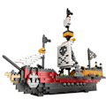 Miniatyrbild 5 av 5: DIY piratskeppsmodell byggkloss set mini byggsten pussel set byggsten leksaker