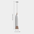 Miniatyrbilde 4 av 5: Svart eggpisker for smoothies, kaffe, melkeskum, mat, eggpisker