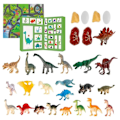 Pikkukuva 1 / 5: Joulun adventtikalenteri Söpöt ankat dinosaurukset set lapsille Joulun joululelut yllätyslahjoiksi style 12
