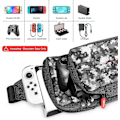 Pikkukuva 3 / 5: Reppu Nintendo Switch/Lite/OLED/Konsoli/Telakka/Joy-Conit ja Tarvikkeet Säilytykseen, Kannettava Nylon Vedenpitävä Matkalaukku, Camouflage