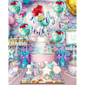 Miniatyrbilde 3 av 4: 5 stk. Ariel Havfrue Prinsesse Folieballonger, Liten Havfrue Tema Bursdagsfest Dekorasjoner for Jenter