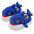 Miniatyrbild 1 av 5: Shark Tofflor Halksäkra inomhus bomullsvadderade skor Mjuka vinter bomullsvadderade skor flickor och pojkar bomull vadderade skor Ny stil som en present till barnet Royal Blue 40-41