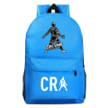 Miniatyrbillede 1 af 5: Fodbold CR7 Ronaldo Printing Børnestuderende Skoletaske Ungdomsrygsæk Udendørs rejsetaske Computertaske style 28