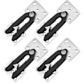 Miniatyrbillede 1 af 5: 4 stk. Sektions Sofa Connector, Heavy Duty Sofa Snap Alligator Sofa Connector Sofa Interlocking Connector Møbel Joint Snap Med Monteringsskruer