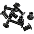 Miniatyrbild 3 av 3: 5 Set Bindningsskruv M6x25 Bultlock Mutter Försänkt Bälte Tunnmutter Anslutning