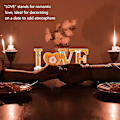 Miniatyrbillede 4 af 5: 3 stk. Love Home Family Epoxy Resin Form - 3D Resin Støbeform Sæt