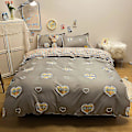 Pikkukuva 1 / 2: 3/4 osainen sarja Kawaii Snoopy piirretty puuvillapeitto kattaa arkin tyynyliina Anime mukava pehmeä kotitalousvuodevaatteet lahjat 4piece set220x240cm baogeaixin