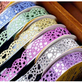 Pikkukuva 1 / 3: Washi-teipit, pitsikuvioinen glitteri- ja bling-teipit, itseliimautuva teipit, naamiointi DIY-romanttisia teippejä tarrat 6 rullaa, värit satunnaisia