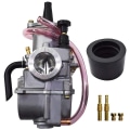 Miniatyrbilde 4 av 5: Universell forgasser for PWK 21mm 4T motorsykkel med Power Jet for for for ATV Black Silver Gray