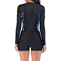 Pikkukuva 3 / 5: Naisten Yksivärinen Uimapuku Pitkähihainen Rash Guard Naisten Märkäpuku Urheilullinen Uimapuku Surffaus Sukellus Vetoketju Edessä Uima-asu Uimapuku Xd1 Sleeveless x 1494 3XL