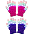 Miniatyrbilde 1 av 5: 2 Pakke Lyshansker for Barn Fingerlys Blinkende Led Varme Hansker med Lys for Bursdag Lysfest Jul Dans Thanksgiving Gave