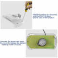 Miniatyrbillede 3 af 5: Digital Køleskabs Termometer, Vandfast Fryser Termometer med Krog, Let at Læse LCD Skærm, Max/Min Optagefunktion (Hvid)