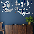 Pikkukuva 5 / 5: Eid Ramadan Kareem -seinätarra Lyhty Tähti Kuu Akryyli Peili Tarra Islamilainen Muslimi Ramadan Juhla Koti Koristelu