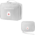 2-pak Bærbare Nødtasker, Medicintasker (Grå)