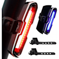 Miniatyrbilde 1 av 5: 110 Lumen Sterk Sykkellys Bak, USB Ladbar LED Sykkellys med 5 Faste/Blinkende Moduser
