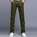 Miniatyrbild 1 av 2: Herrar Chino Byxor Casual Byxor Army Green 36