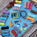 Miniatyrbild 4 av 5: 28 Färger 10 Fot Paracord Snöre 550 Multifunktionell Paracord Rep Paracord Armband Rep Hantverk Tillverkning Rep Kit